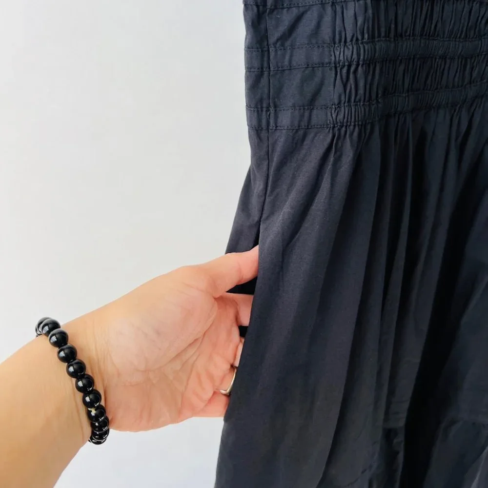 Anthropologie NWT Cotton Somerset maxi dress in black Size - Picture 9 of 12